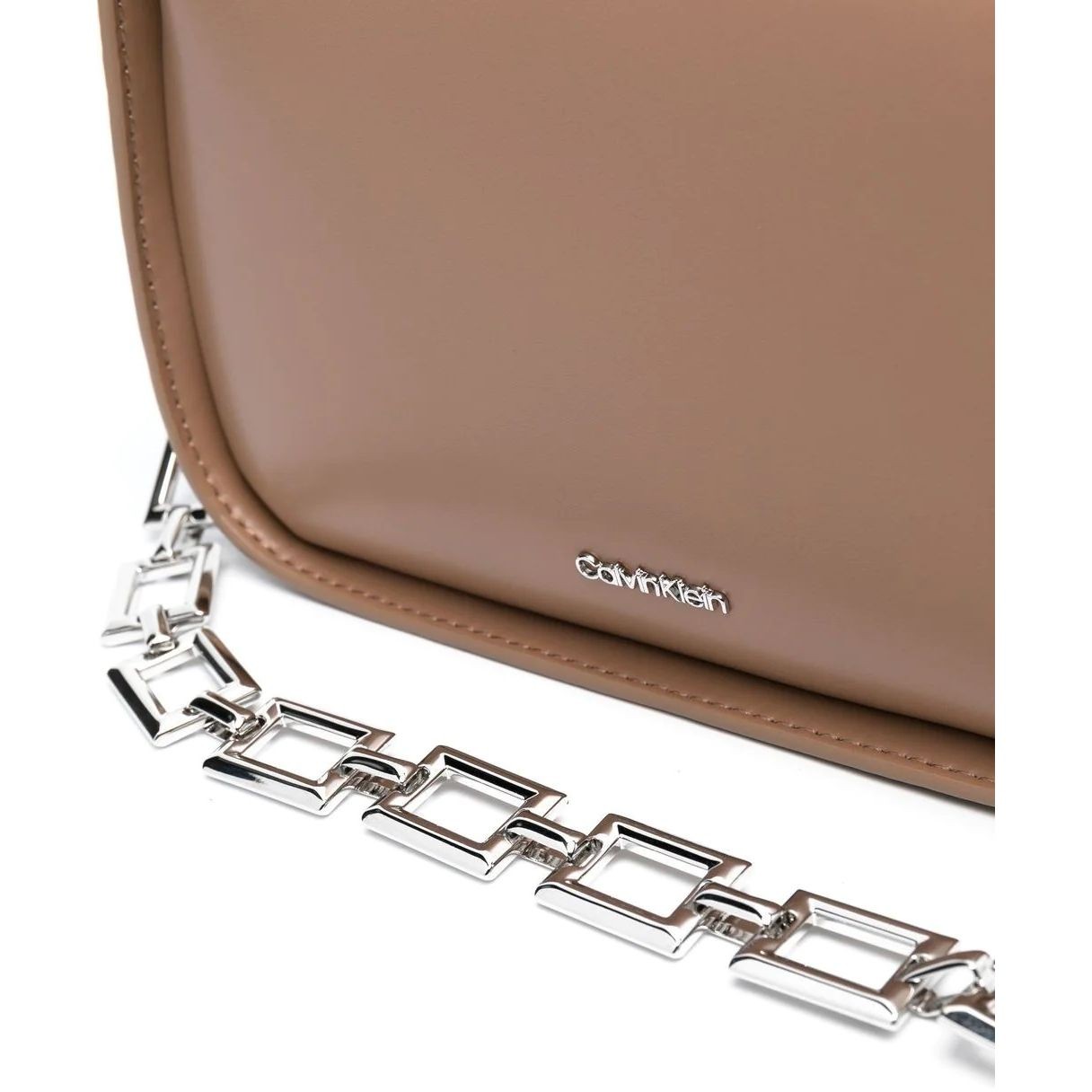 CALVIN KLEIN Rankinė per petį moterims, Smėlio, ARCHIVAL CHAIN CROSSBODY XS 3