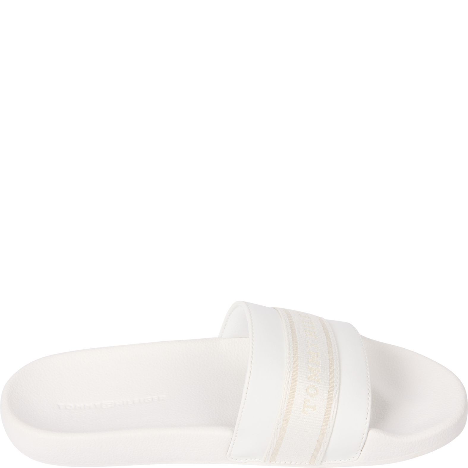 TOMMY HILFIGER Guminės šlepetės moterims, Smėlio, Pool side 2