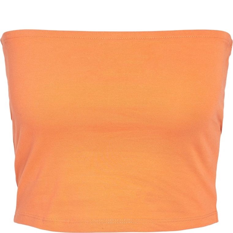NOISY MAY Marškiniai be rankovių moterims, Oranžinė, Nmbrandon tank top 1