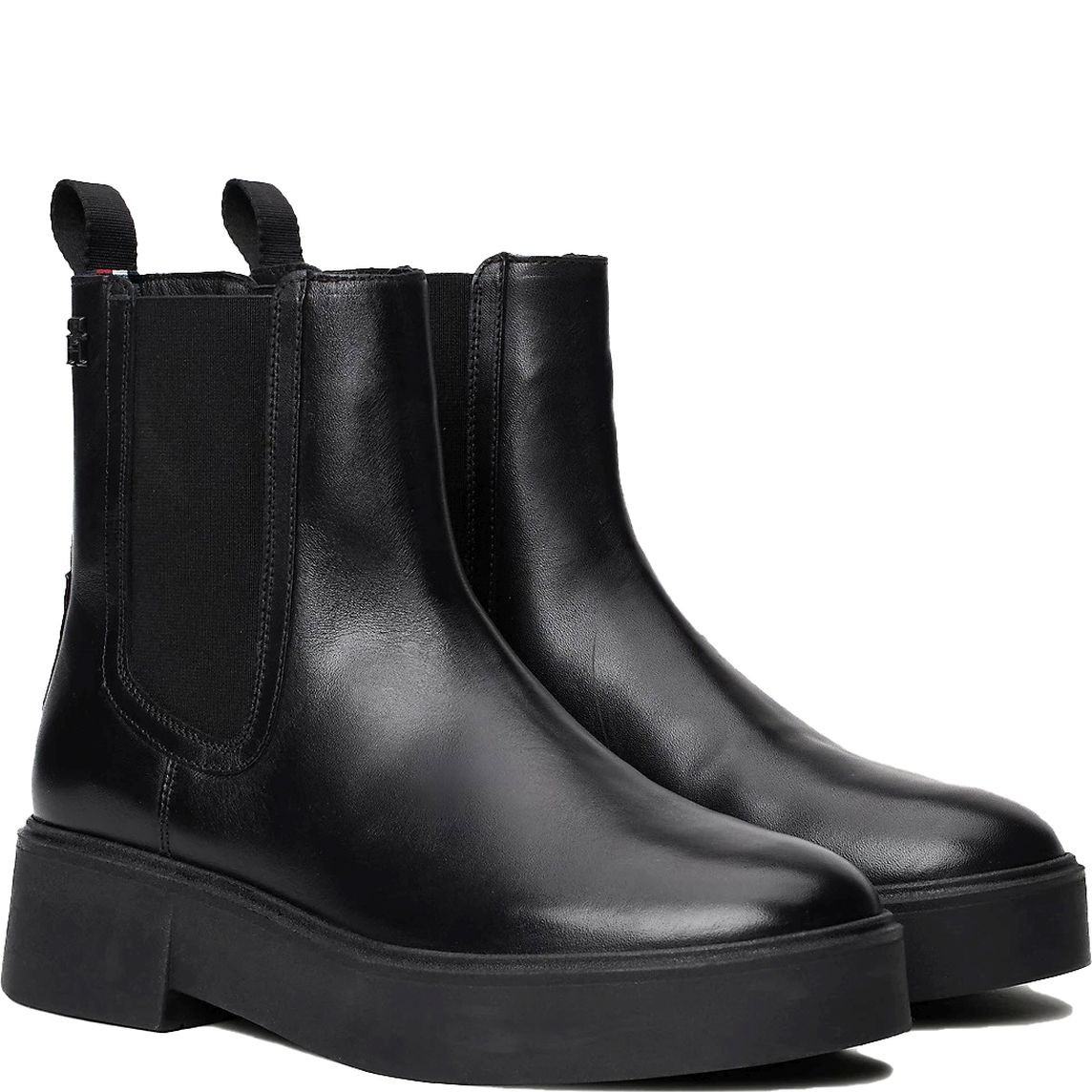 TOMMY HILFIGER Aulinukai moterims, Juoda, Minimal chelsea logotape 1