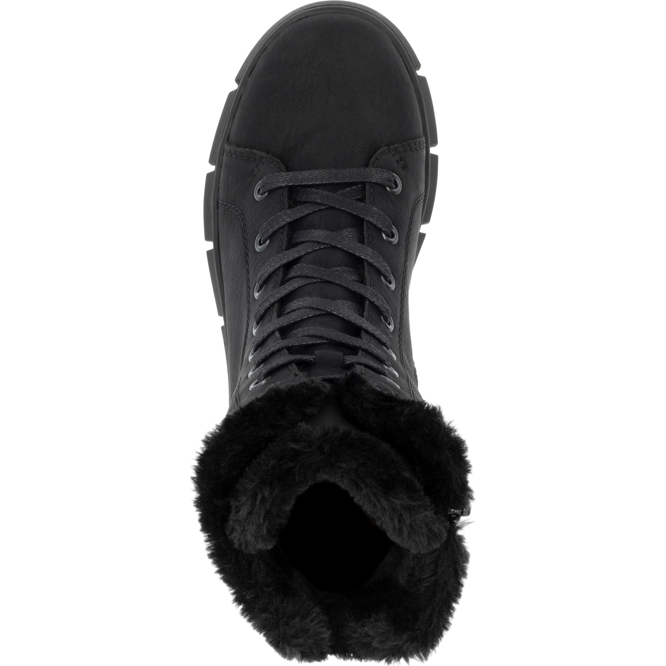 RIEKER Aulinukai moterims, Juoda, Ladies mid height boots 7