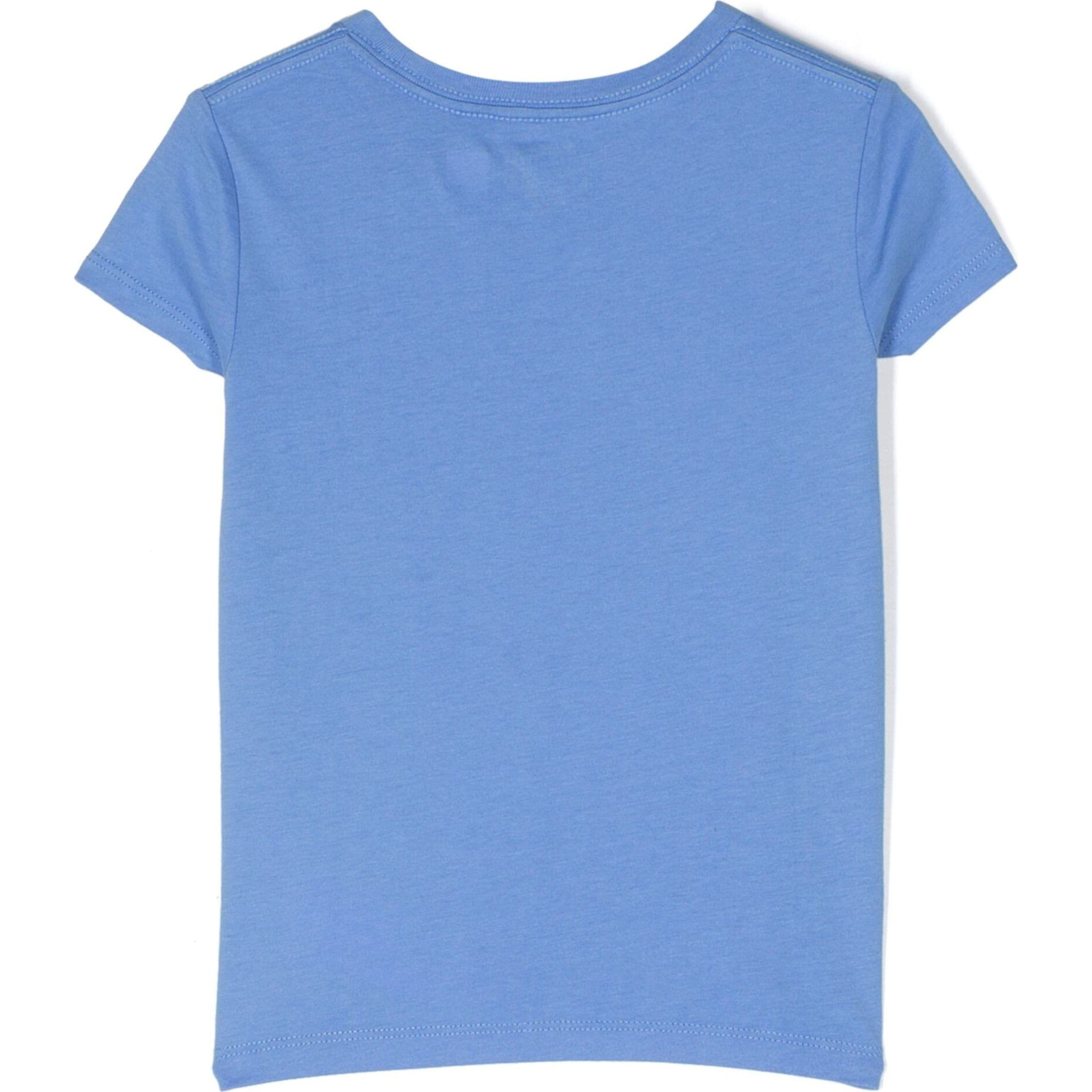 RALPH LAUREN KIDS Marškinėliai trump. rankovėmis mergaitėms, Mėlyna, Polo bear t-shirt  (2-6x) 2