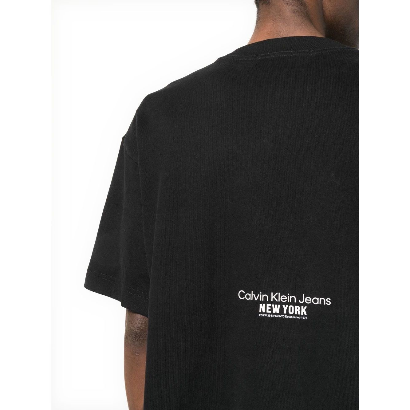 CALVIN KLEIN JEANS Marškinėliai trump. rankovėmis vyrams, Juoda, Motion floral graphic tee 3