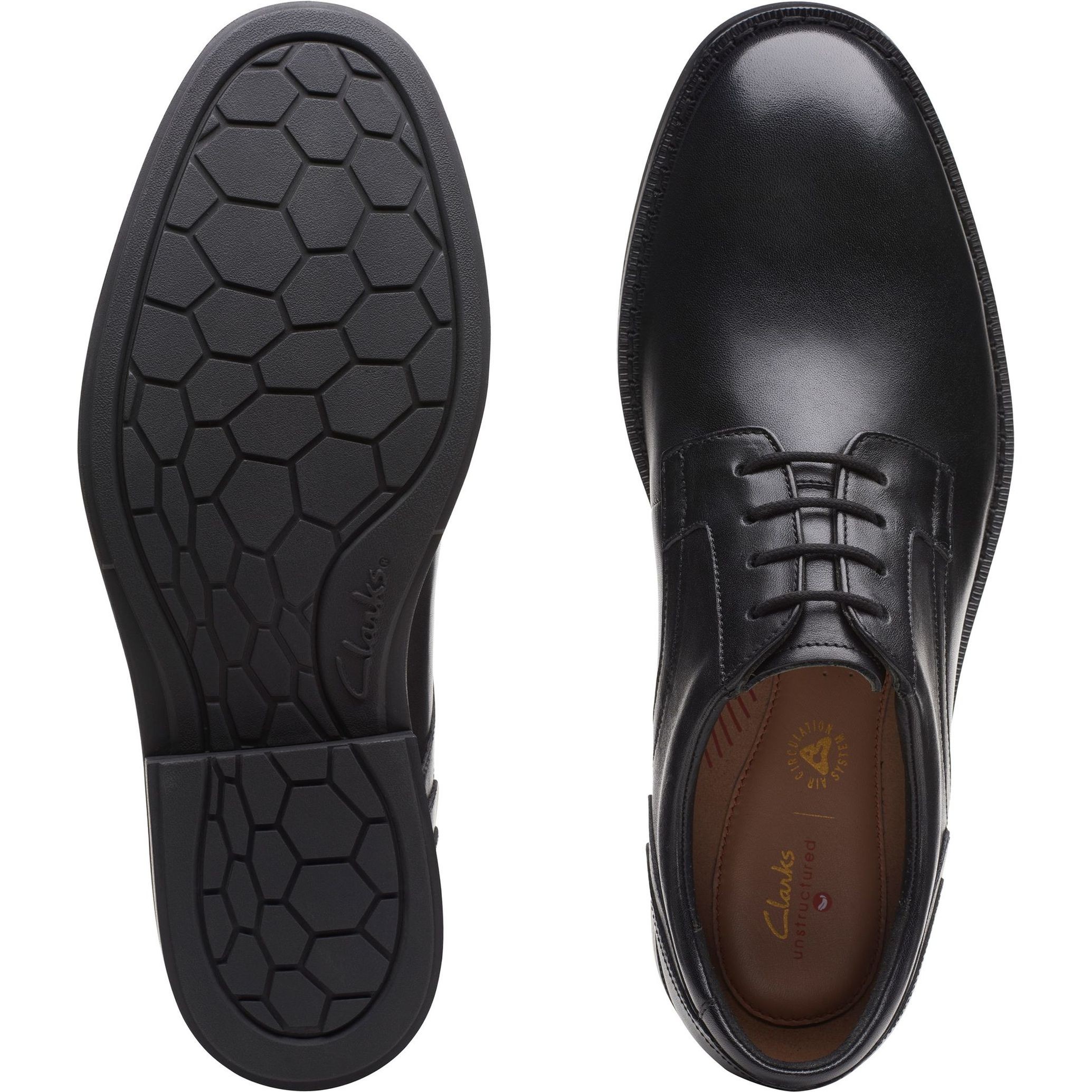 CLARKS Klasikiniai batai vyrams, Juoda, Un Hugh Lace formal 7