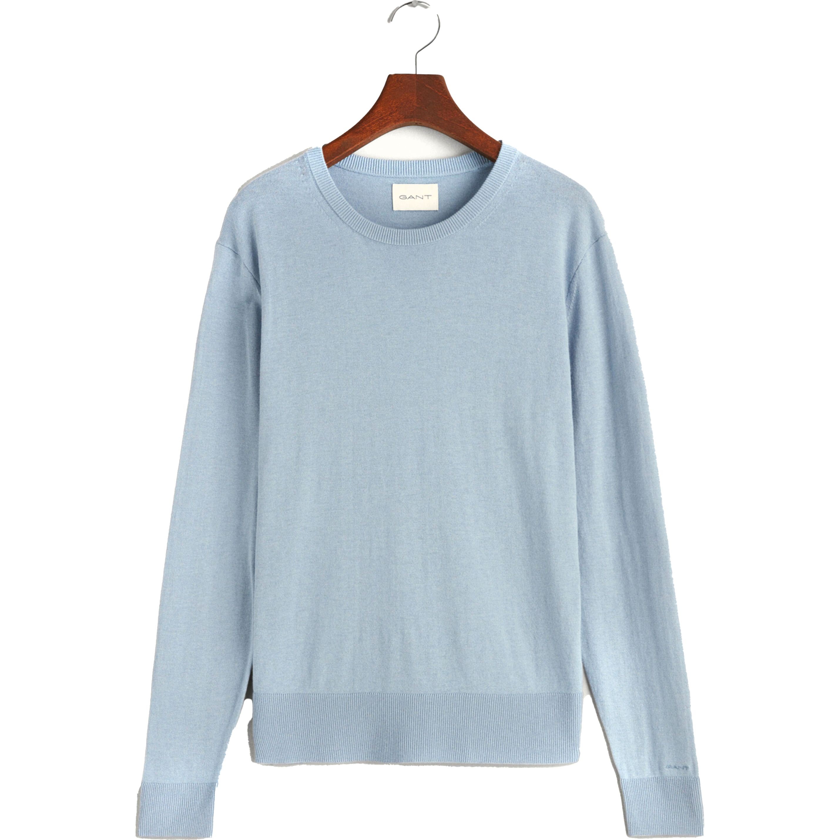 GANT Megztinis moterims, Mėlyna, FINE KNIT C-NECK 1