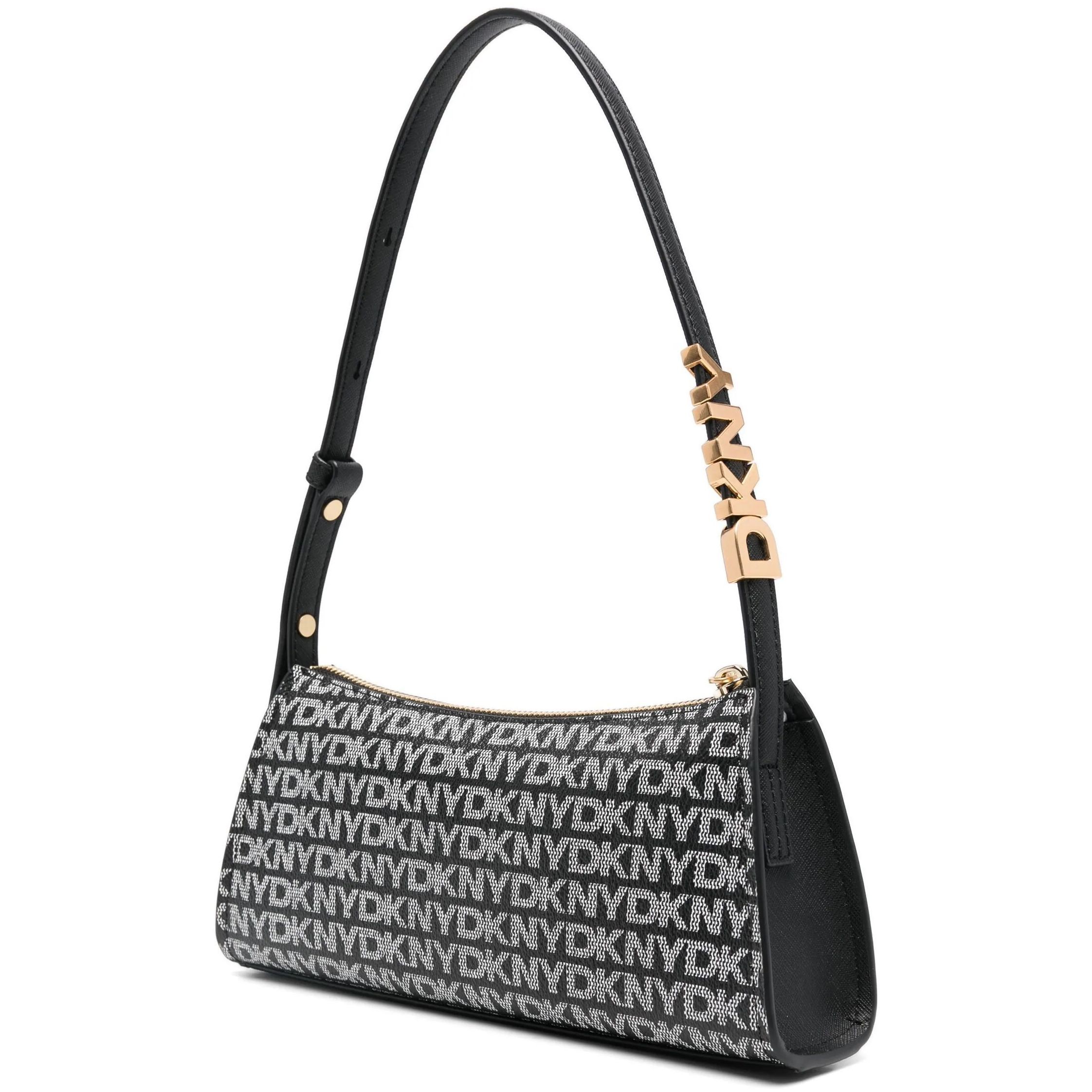 DKNY Rankinė per petį moterims, Juoda, Avril tz shoulder 2