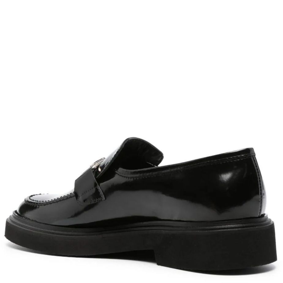 CESARE CASADEI Mokasinai moterims, Juoda, Spazzolato mocassins 3