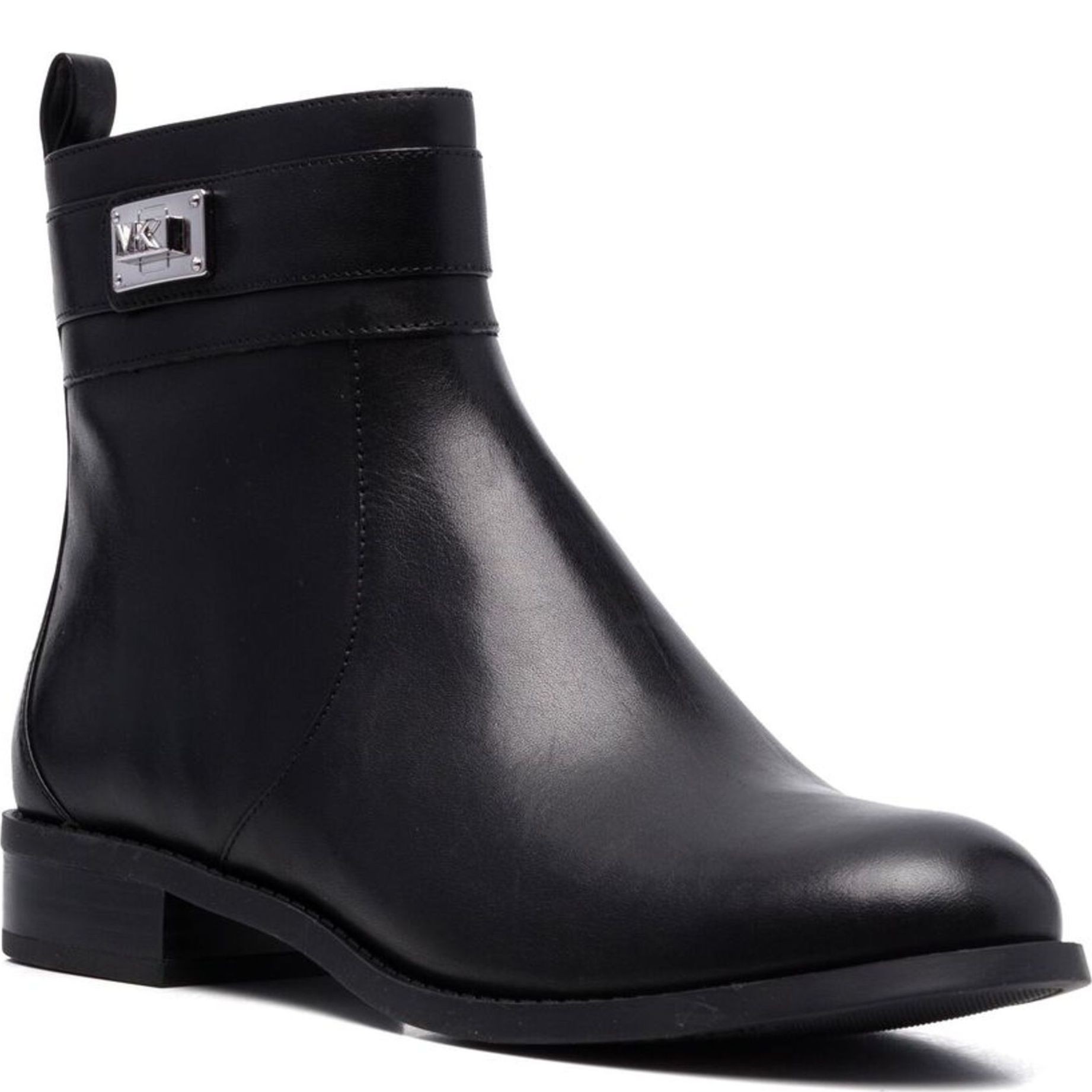 MICHAEL KORS Aulinukai moterims, Juoda, Padma strap flat bootie 1