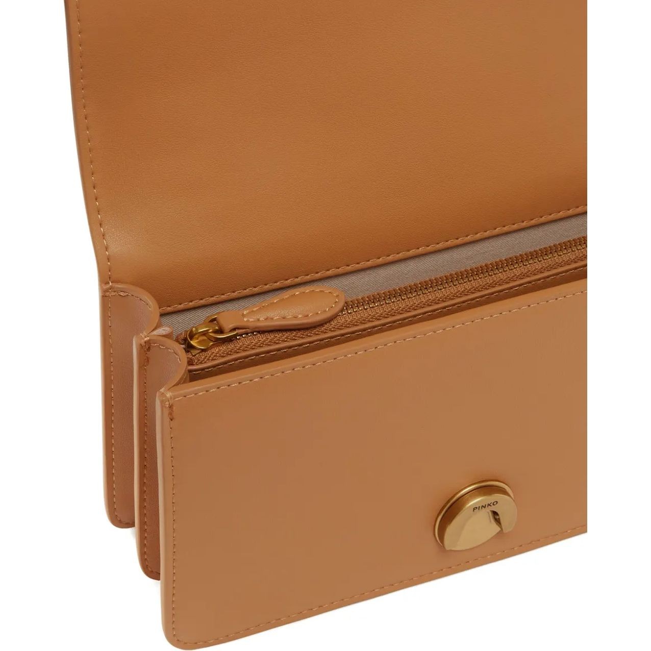 PINKO Rankinė per petį moterims, Geltona, Love one mini shoulder bag 4