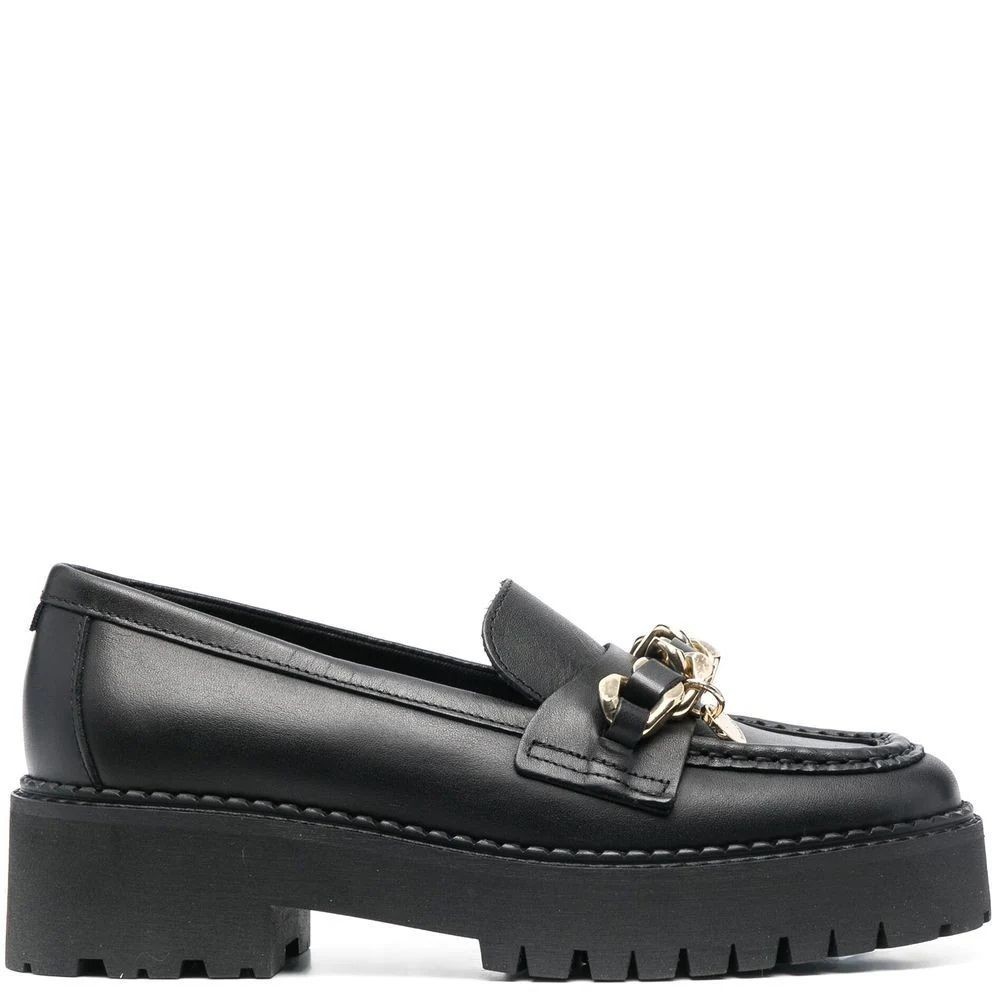 TOMMY HILFIGER Loaferiai moterims, Juoda, CHAIN CHUNKY LOAFER 2