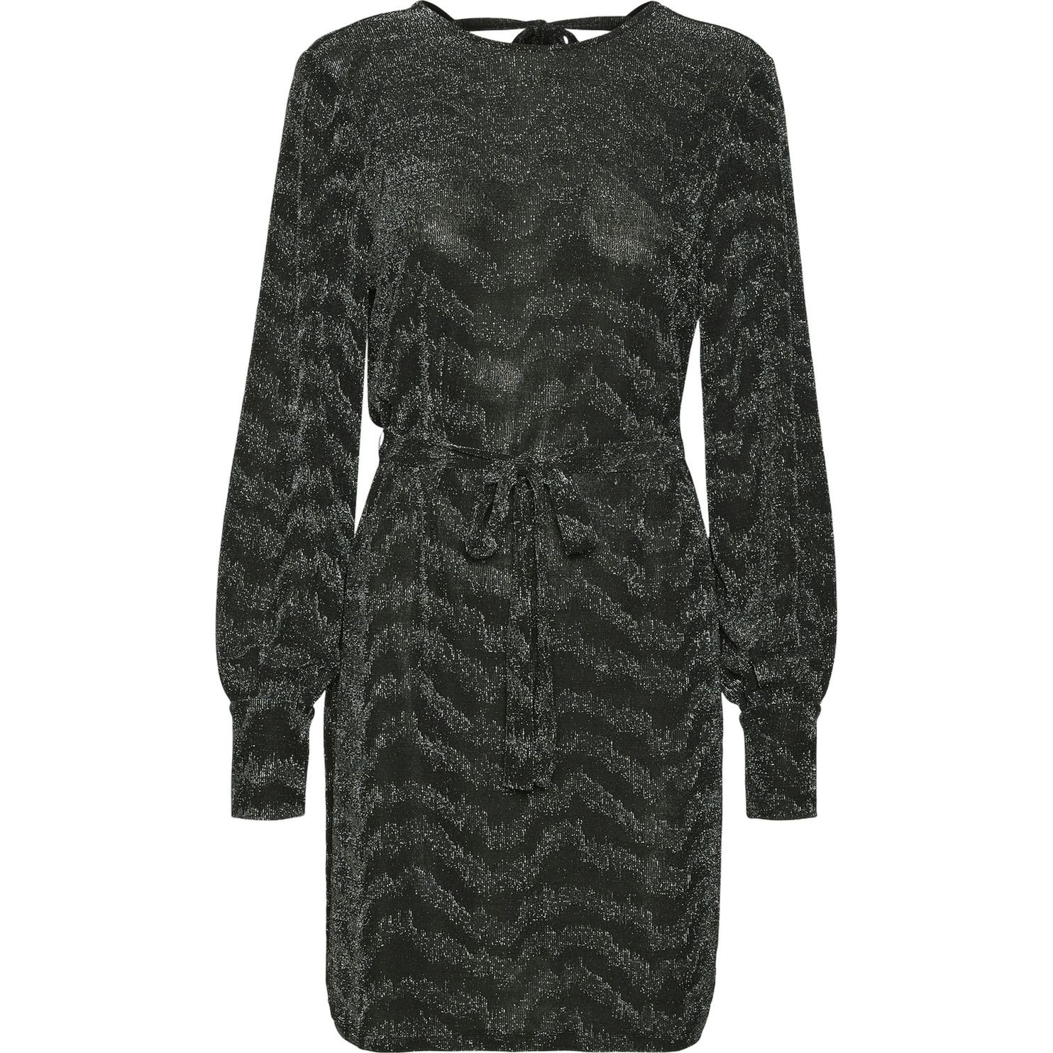 VERO MODA Mini suknelė moterims, Juoda, Lucy glitter bow dress 1