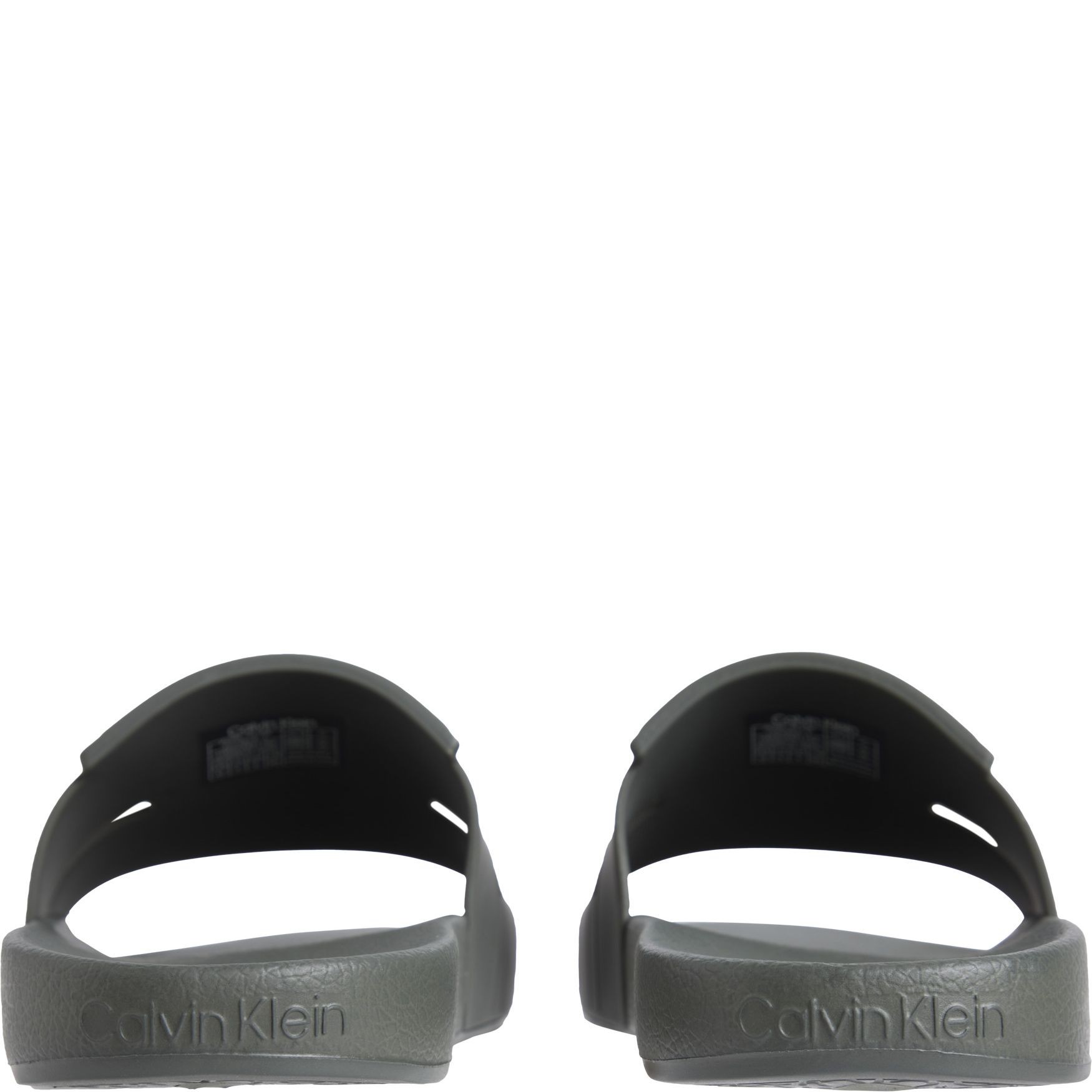 CALVIN KLEIN Guminės šlepetės vyrams, Žalia, Pool slide 4