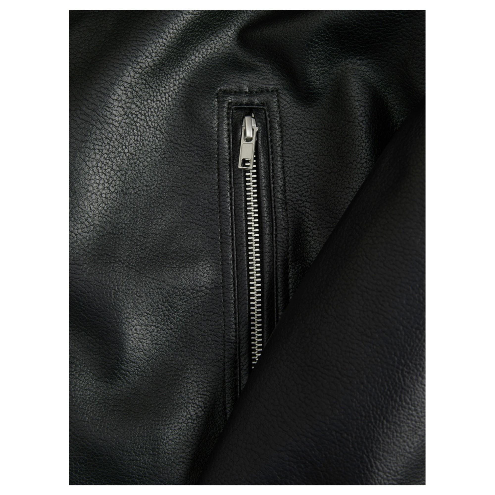 JACK & JONES Odinė striukė vyrams, Juoda, Casablanca pu 4