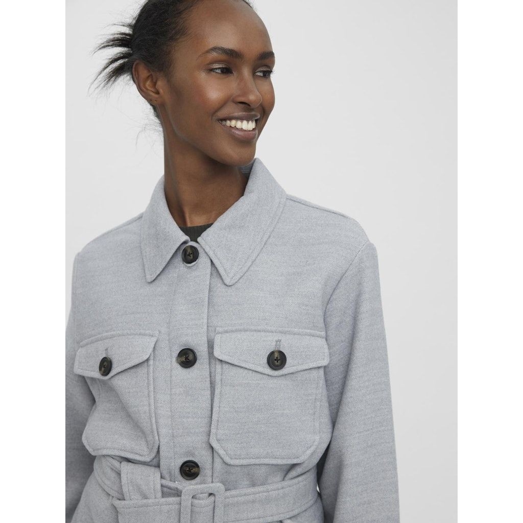 VERO MODA Megztinis moterims, Pilka, VMCALAUTILITY JACKET 5
