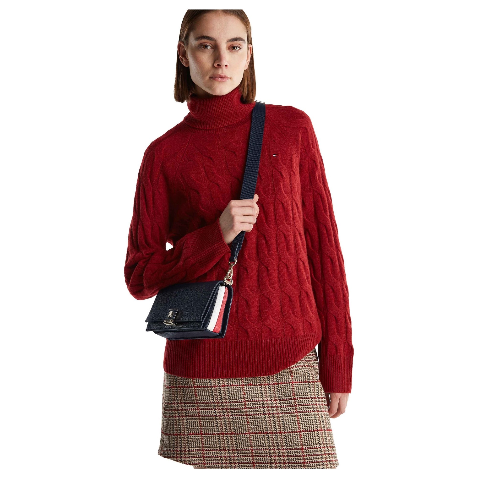 TOMMY HILFIGER Rankinė per petį moterims, Mėlyna, TH her mini crossover corp 6