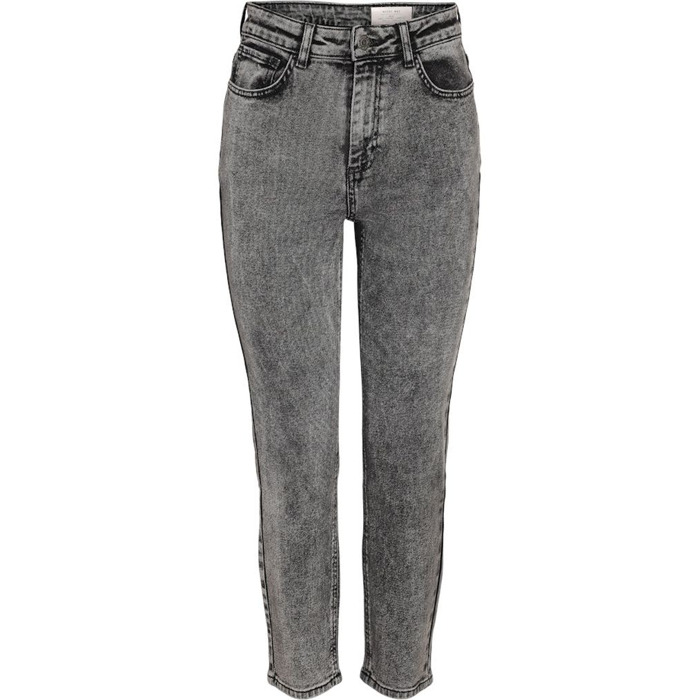 NOISY MAY Slim džinsai moterims, Pilka, Moni straight ank acid 1