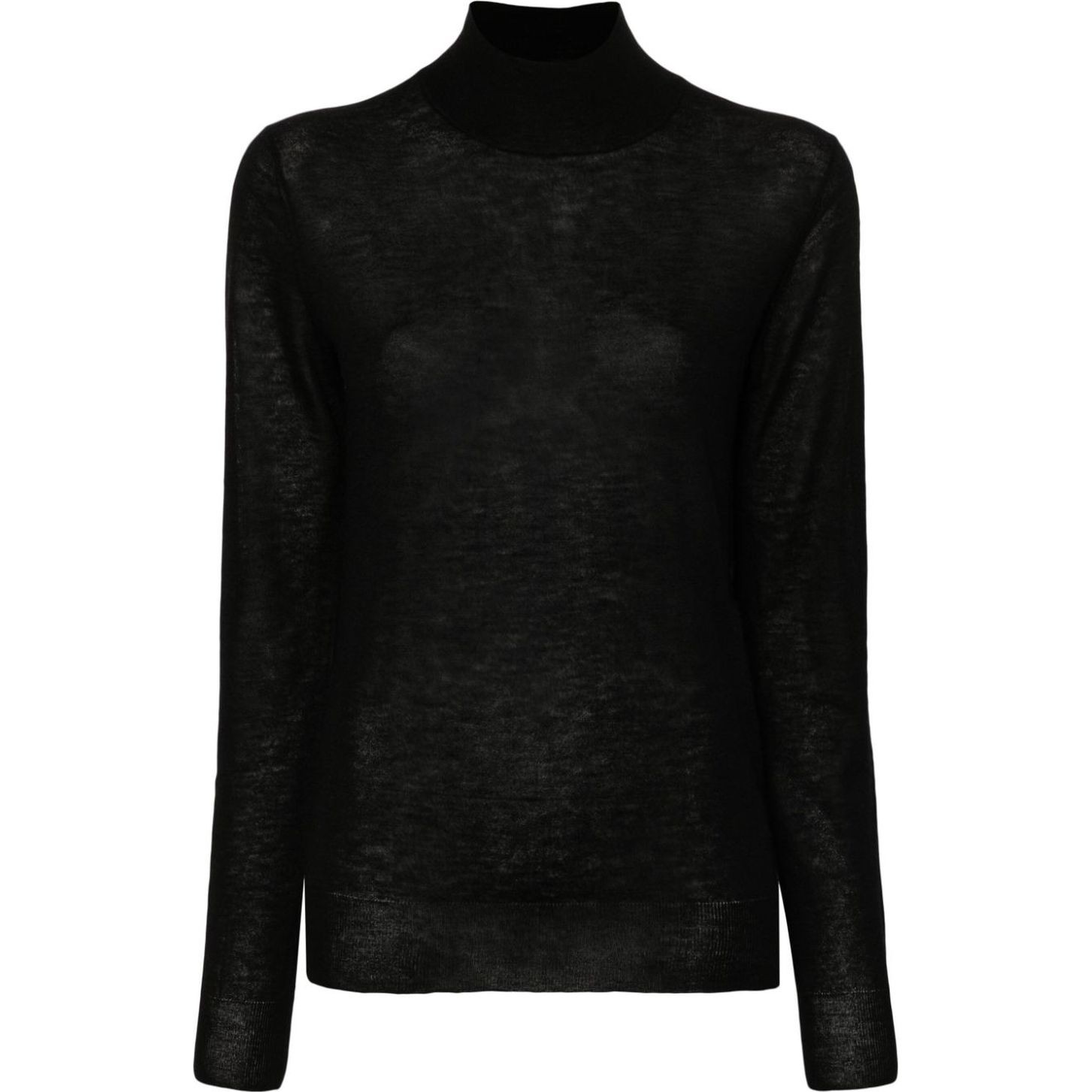 JOSEPH Megztinis su kaklu moterims, Juoda, High nk ls cashair