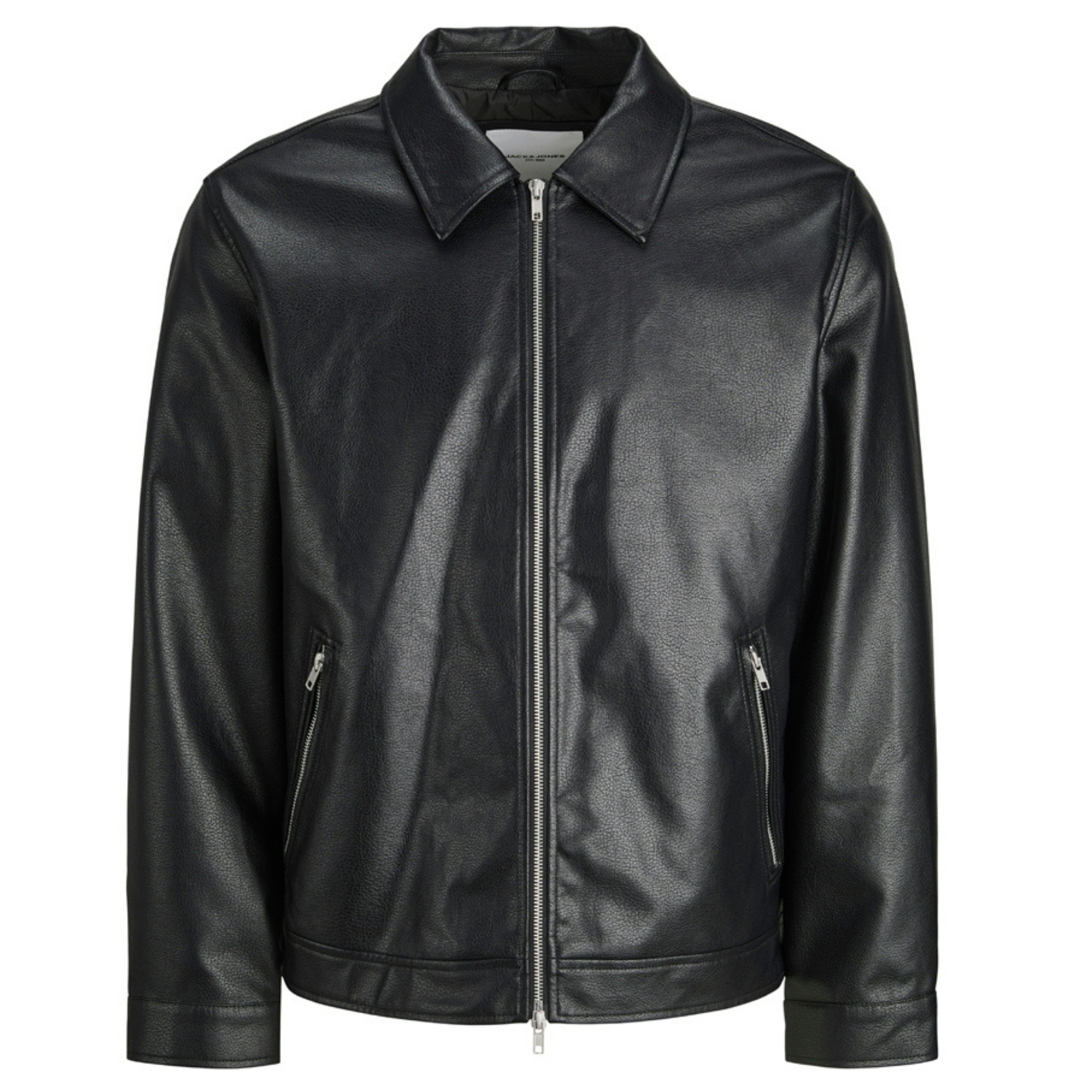 JACK & JONES Odinė striukė vyrams, Juoda, Casablanca pu 1