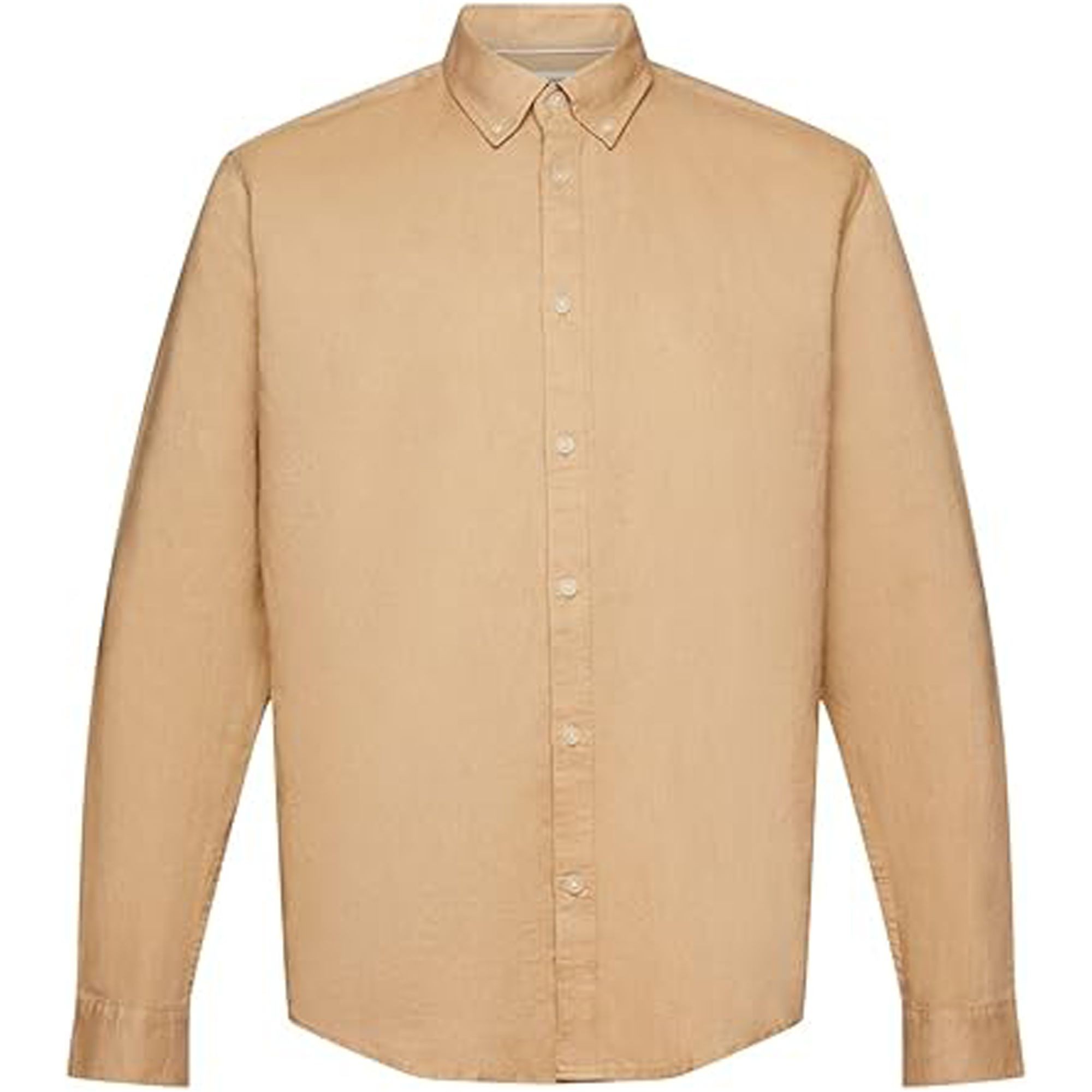 ESPRIT Marškiniai vyrams, Smėlio, N SUS Linen SH 1