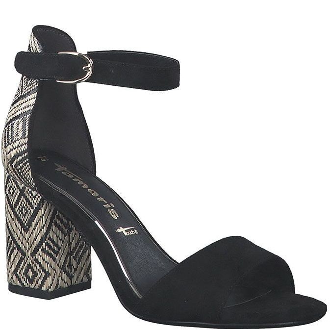 TAMARIS Basutės moterims, Juoda, SANDALS 2