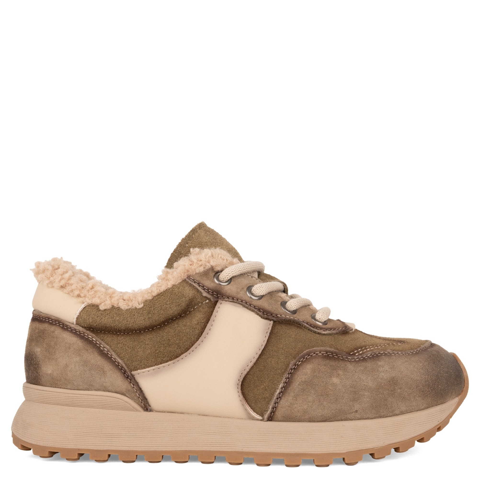 GRUNER SCHUHE Laisvalaikio bateliai moterims, Chaki, Warm sneakers 2