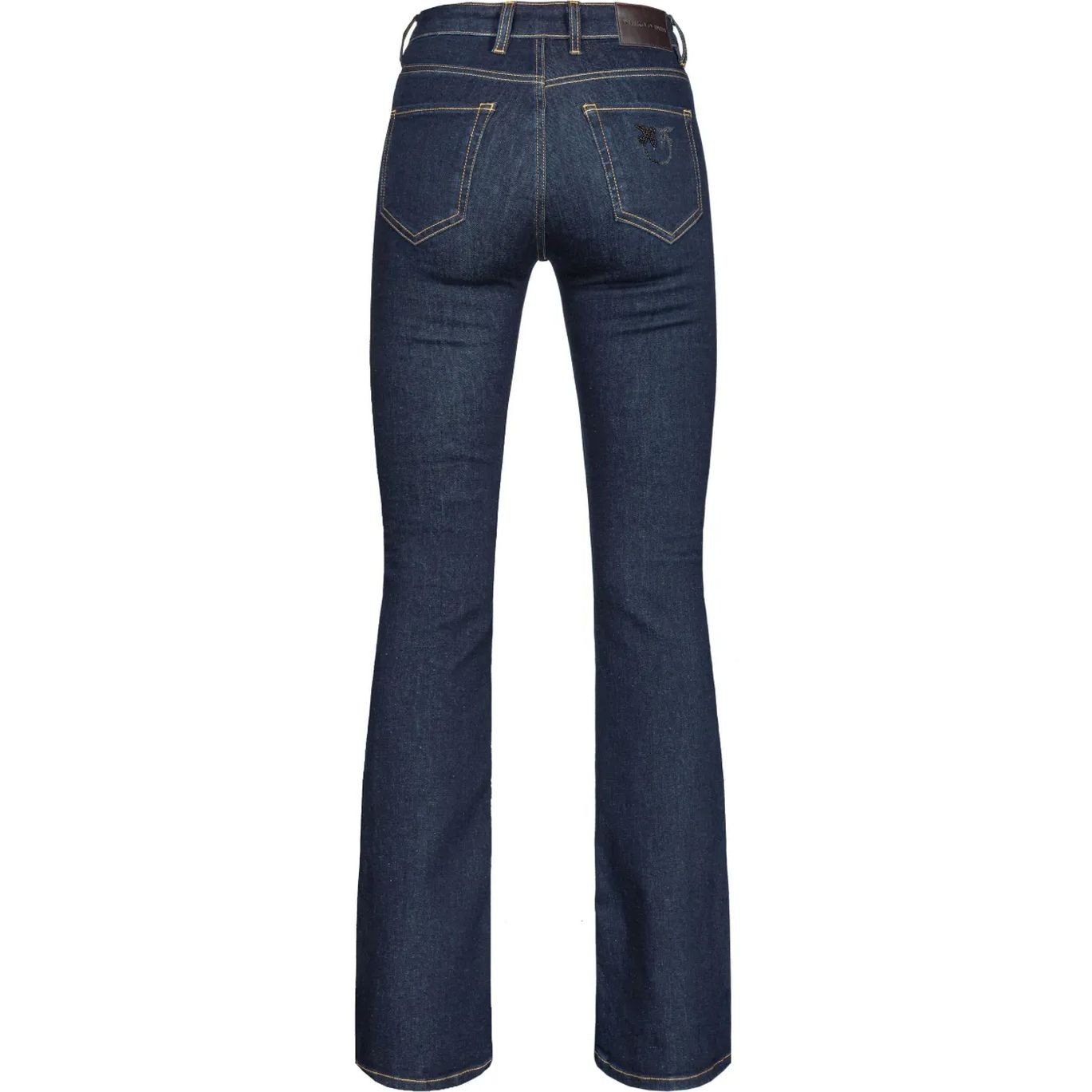 PINKO Platėjantys džinsai moterims, Mėlyna, Flora cotton-blend jeans 2