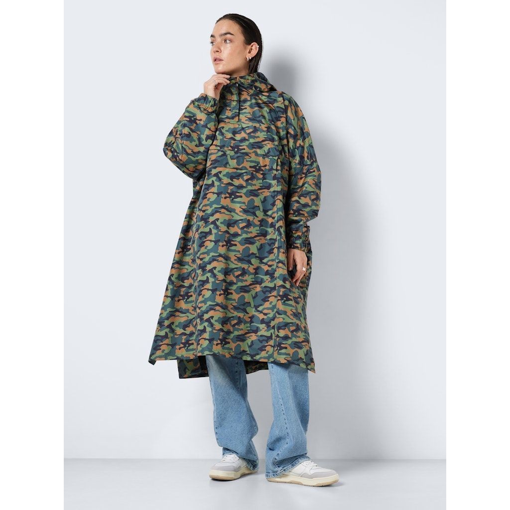 NOISY MAY Paltas moterims, Chaki, NMSKY L/S PRINTED RAI 3