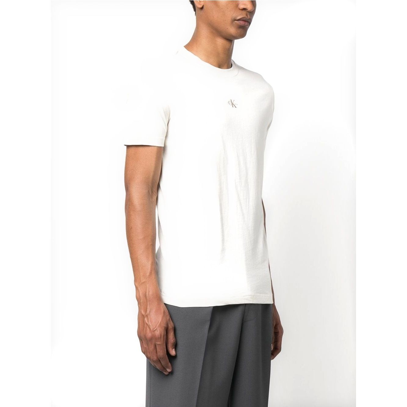 CALVIN KLEIN JEANS Marškinėliai trump. rankovėmis vyrams, Kūno, Micro monologo tee 2