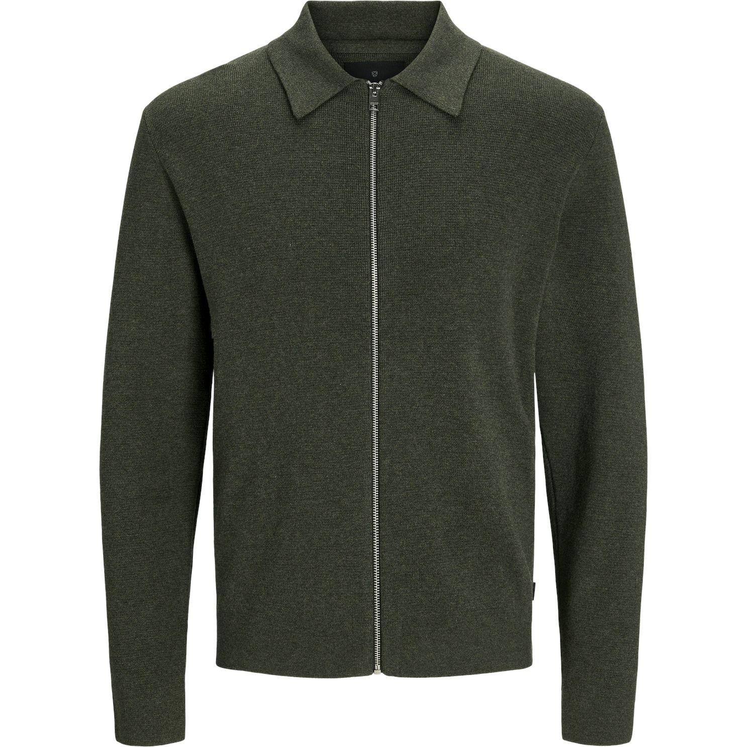 JACK & JONES Kardiganas vyrams, Pilka, Milano stitch knit cardigan 1