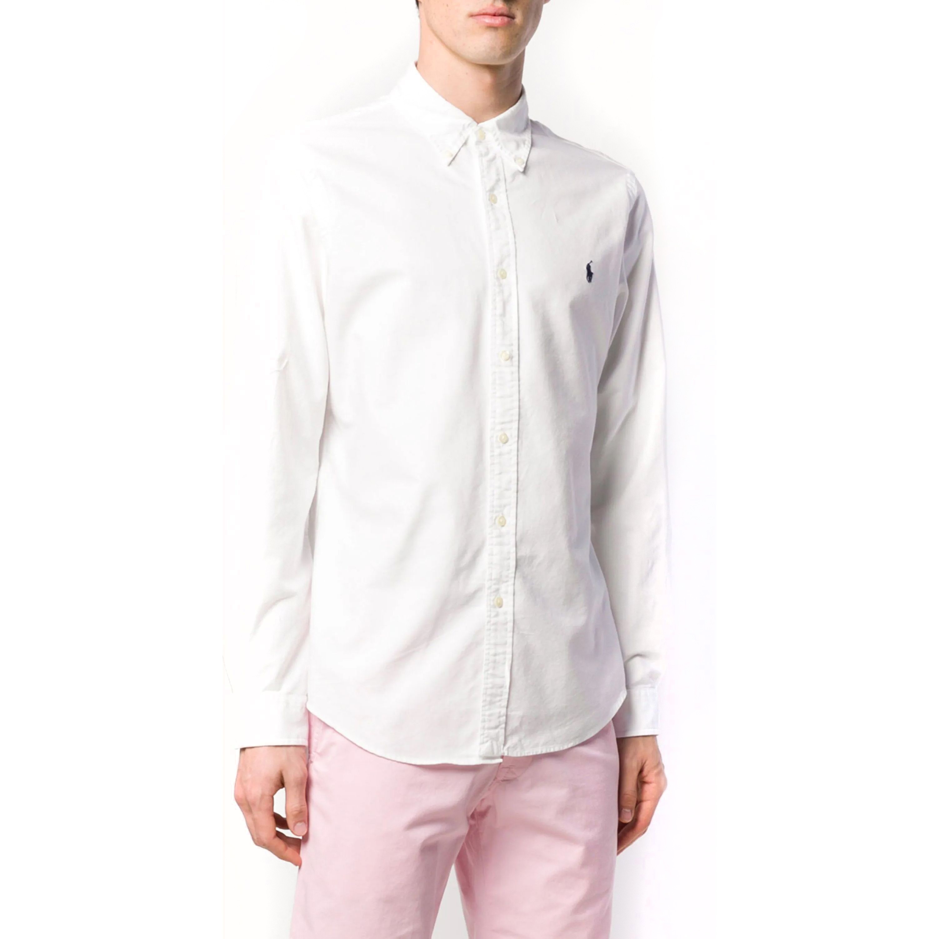 POLO RALPH LAUREN Marškiniai ilgomis rankovėmis vyrams, Balta, Long sleeve shirt 2