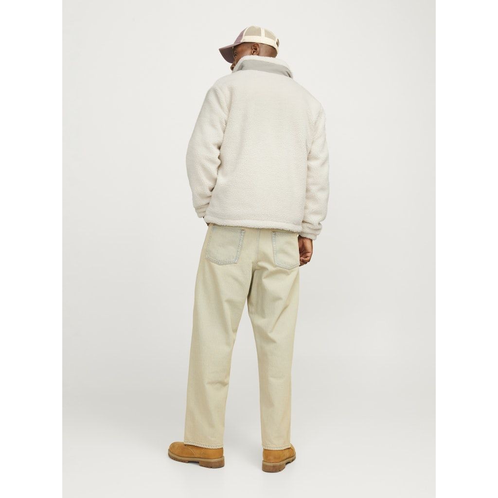 JACK & JONES Lengva striukė vyrams, Balta, Vester bro teddy jacket 2