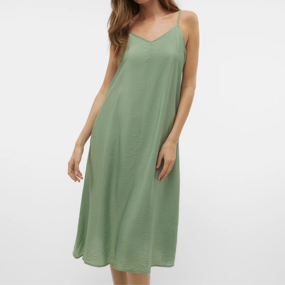 VERO MODA Midi suknelė moterims, Žalia, Josie calf dress 4