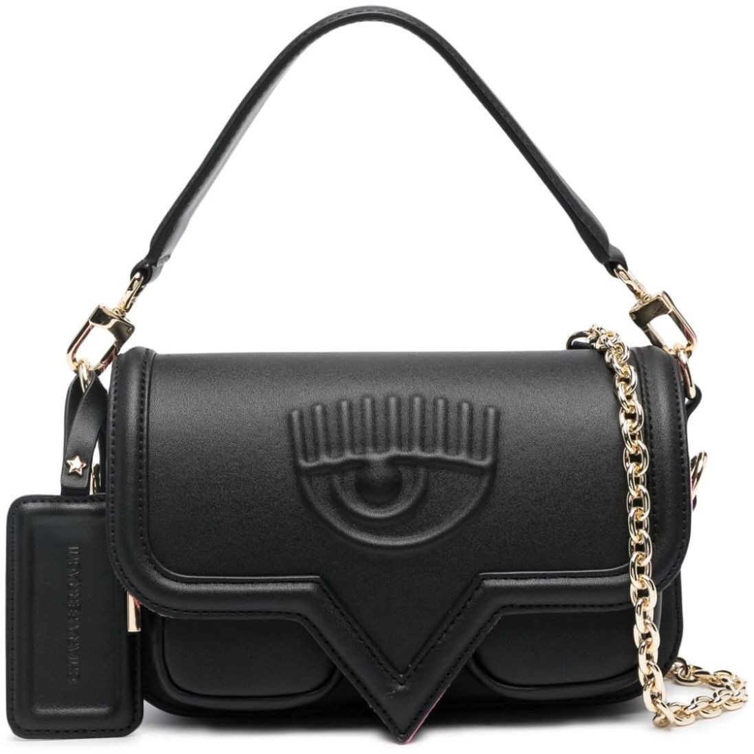 CHIARA FERRAGNI Rankinė moterims, Juoda, Eyelike bags  handbag 1