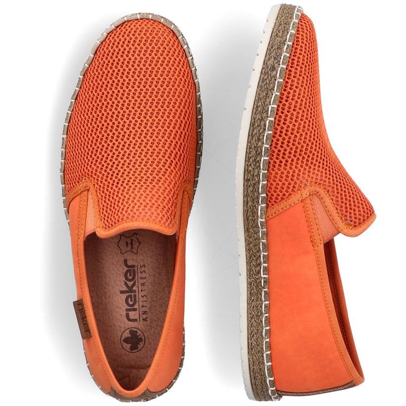 RIEKER Laisvalaikio bateliai vyrams, Oranžinė, LEISURE 16