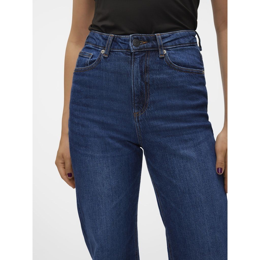 VERO MODA Platūs džinsai moterims, Mėlyna, Tessa wide jeans 6