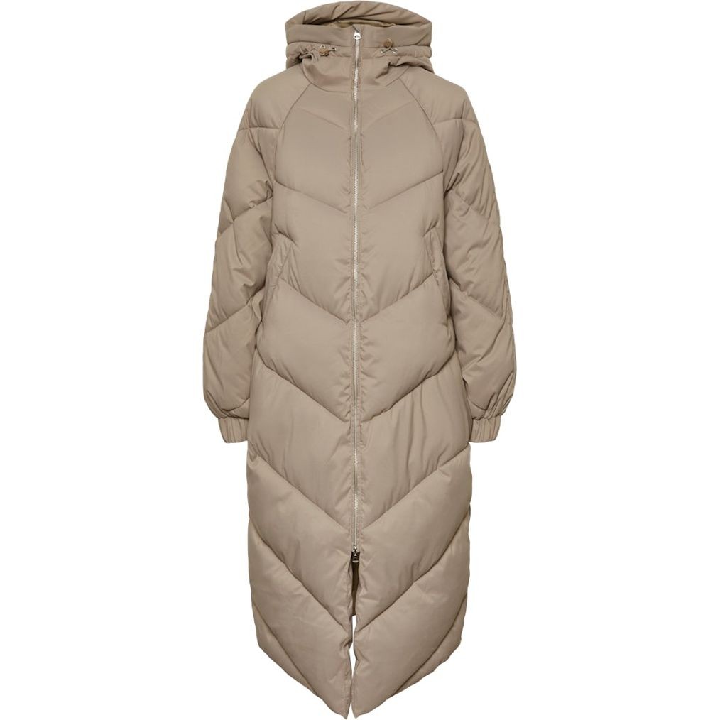 PIECES Pūkinis paltas moterims, Gray, Nocelyn puffer jacket 1