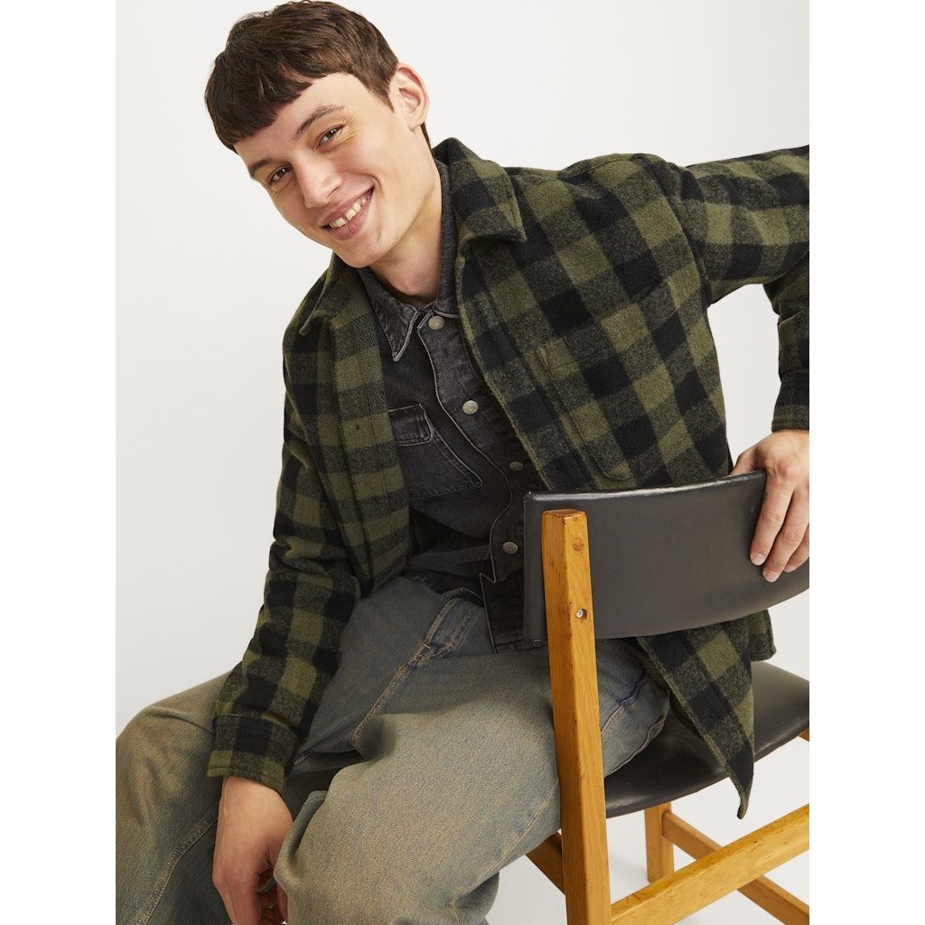 JACK & JONES Lengva striukė vyrams, Marga, Zac heavy brushed overshirt 4