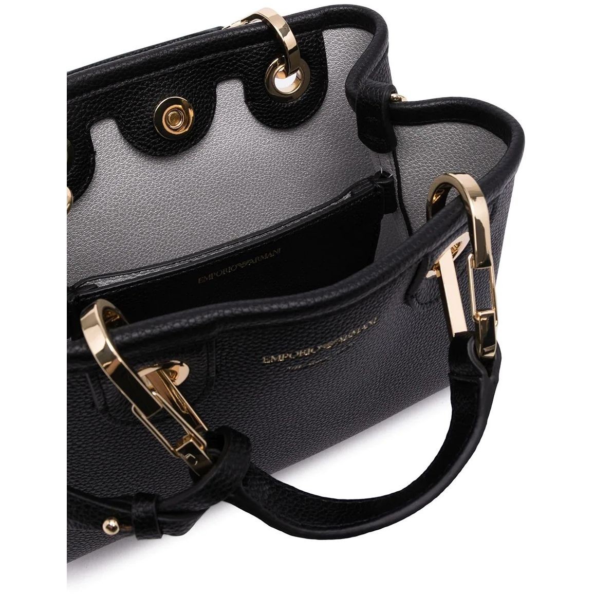 EMPORIO ARMANI Pirkinių krepšys moterims, Juoda, Shopping bag 4