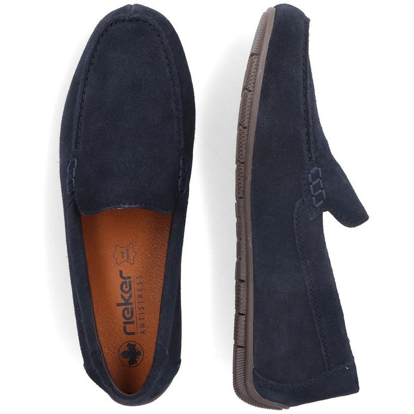 RIEKER Mokasinai vyrams, Mėlyna, MOCASINS 16