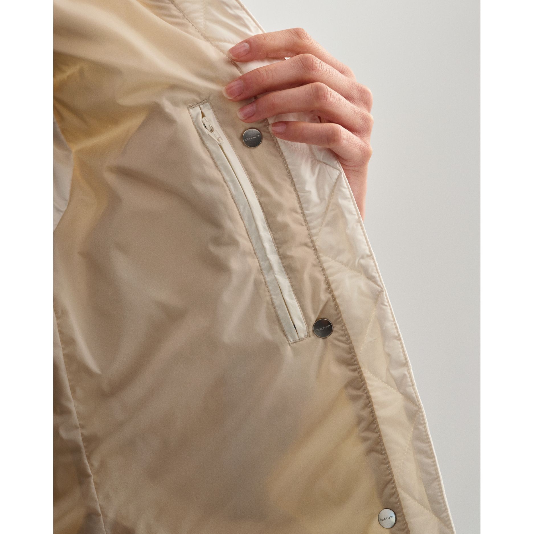 GANT Liemenė moterims, Smėlio, light down gilet 3