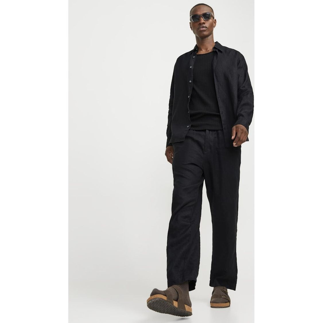 JACK & JONES Kelnės vyrams, Juoda, Jpstkarl pants 8