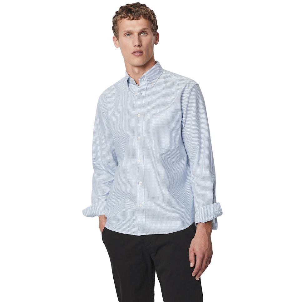 MARC O'POLO Marškiniai ilgomis rankovėmis vyrams, Mėlyna 2