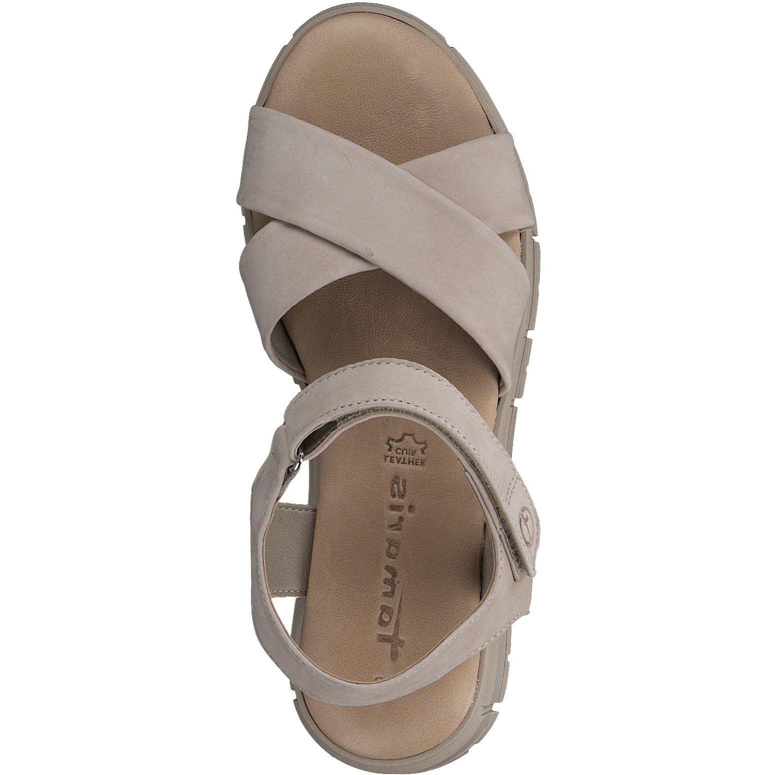 TAMARIS Basutės moterims, Smėlio, SANDALS 5