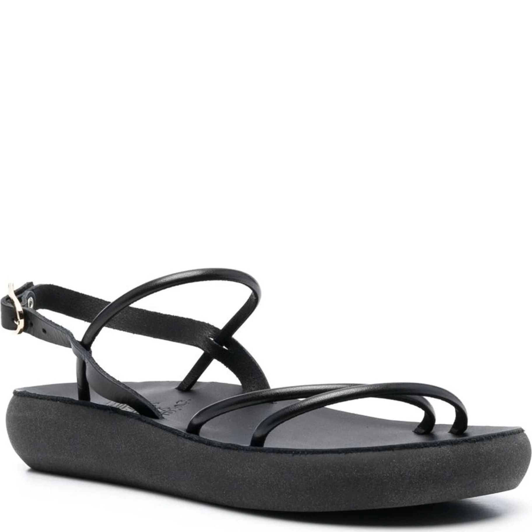 ANCIENT GREEK SANDAL Basutės moterims, Juoda, Polis synthetic leather 1