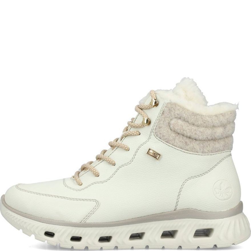 RIEKER Aulinukai moterims, Balta, Ladies mid height boots 2
