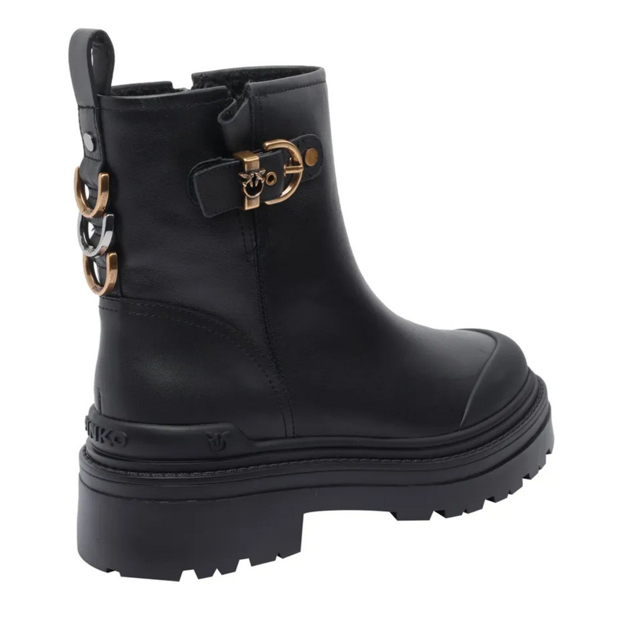 PINKO Aulinukai moterims, Juoda, Mia 21 - ankle boot calf leath 3