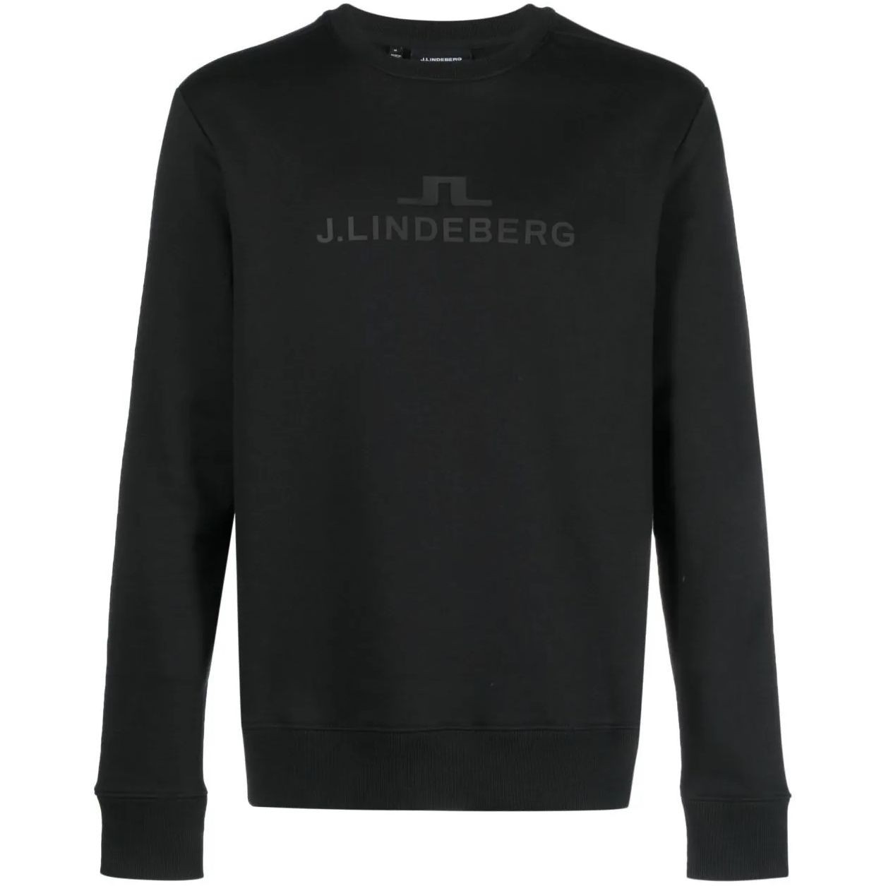 J.LINDEBERG Sportinis nertinis vyrams, Juoda, Alpha crew neck 1