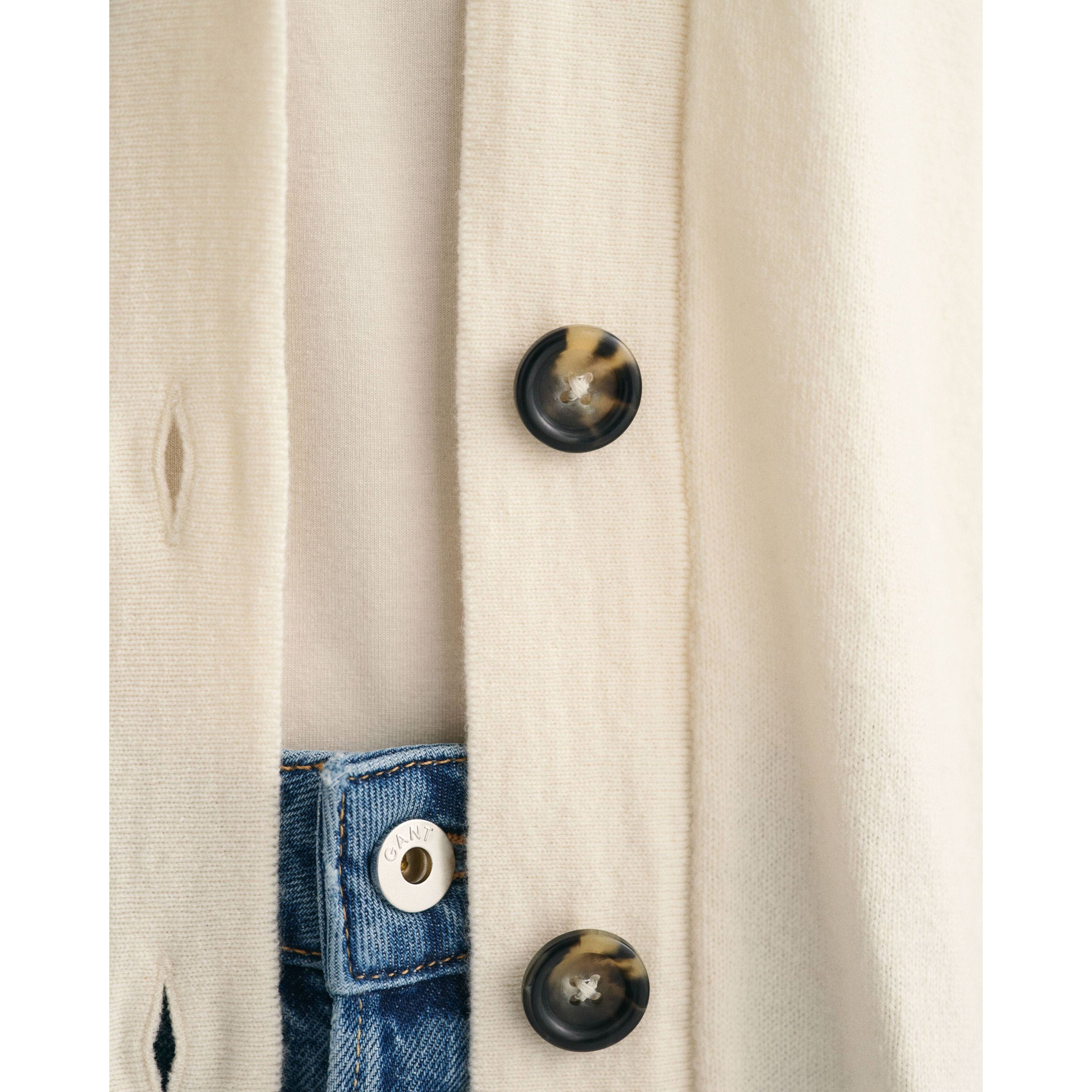 GANT Kardiganas moterims, Balta, SUPERFINE LAMBSWOOL 4