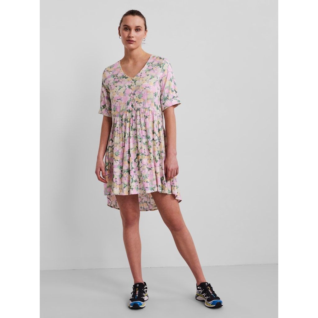 PIECES Midi suknelė moterims, Rožinė, PCVIGGI 2/4 DRESS BC 4