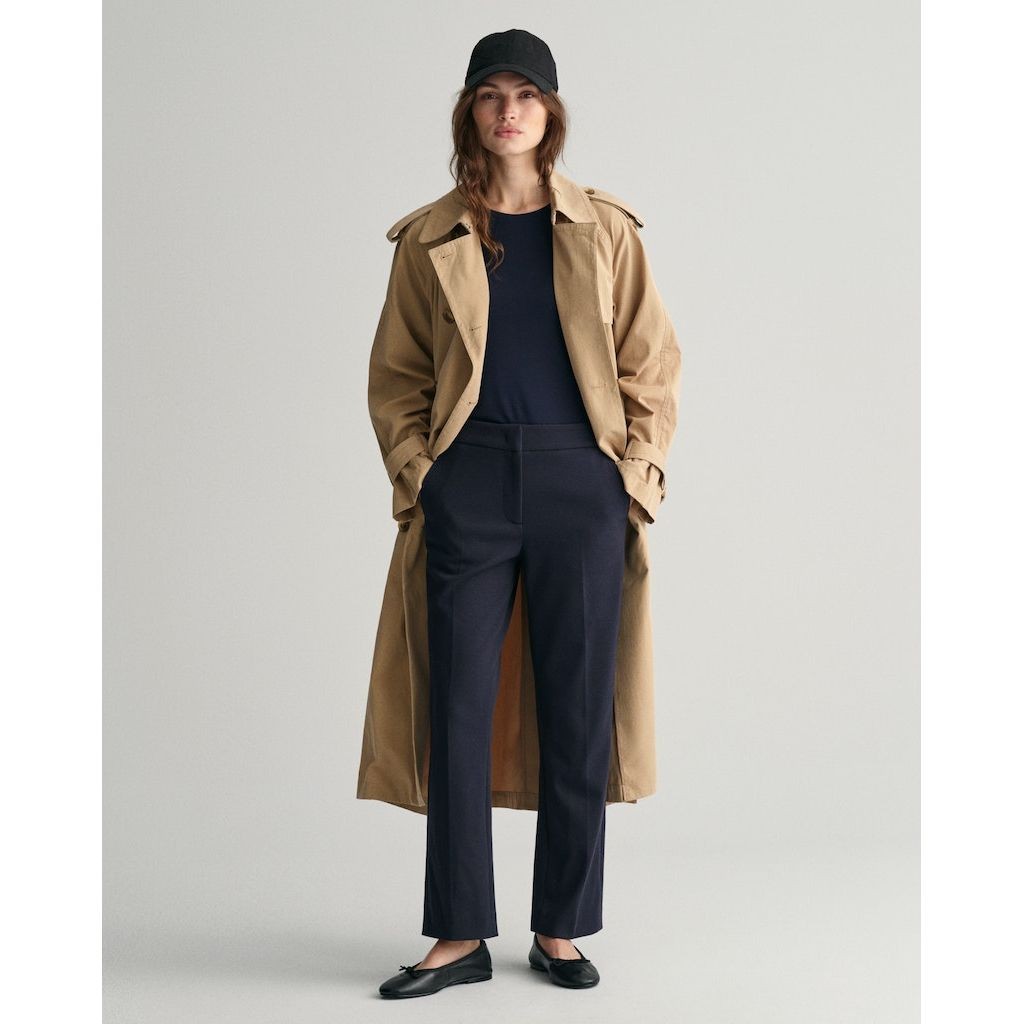 GANT Kelnės moterims, Mėlyna, JERSEY CIGARETTE PANT 5